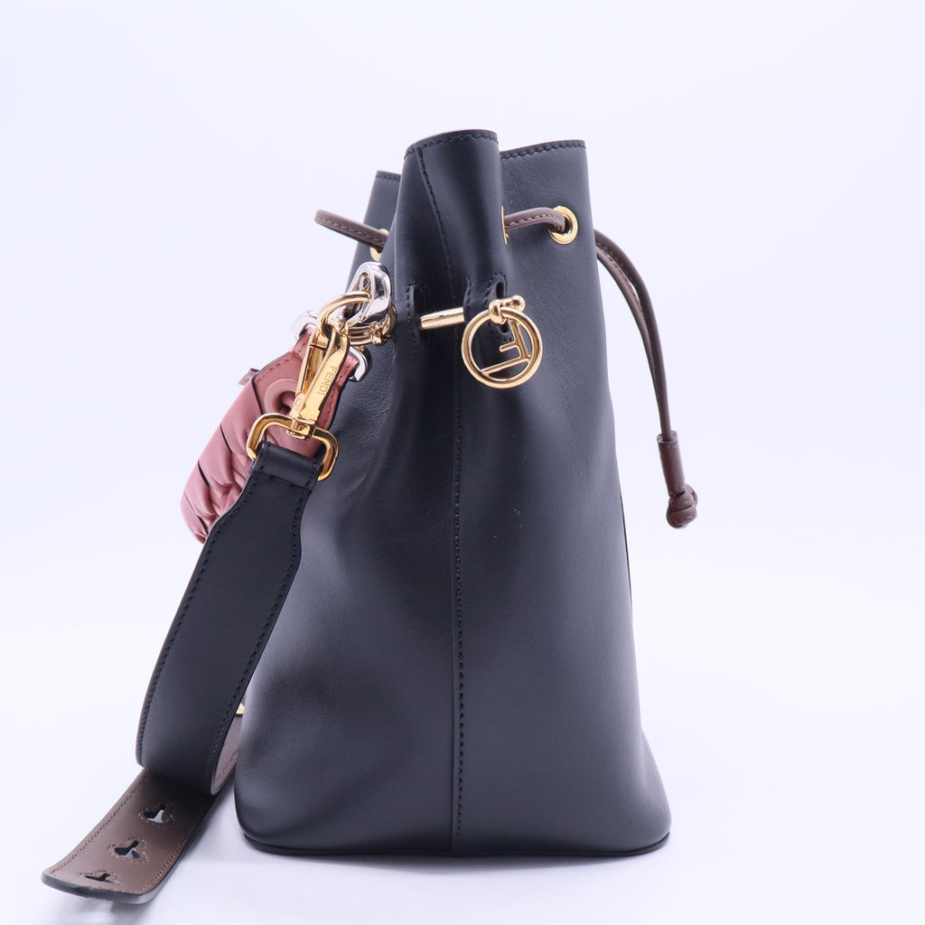 Mon Tresor Bucket Bag Perforated Leather Small