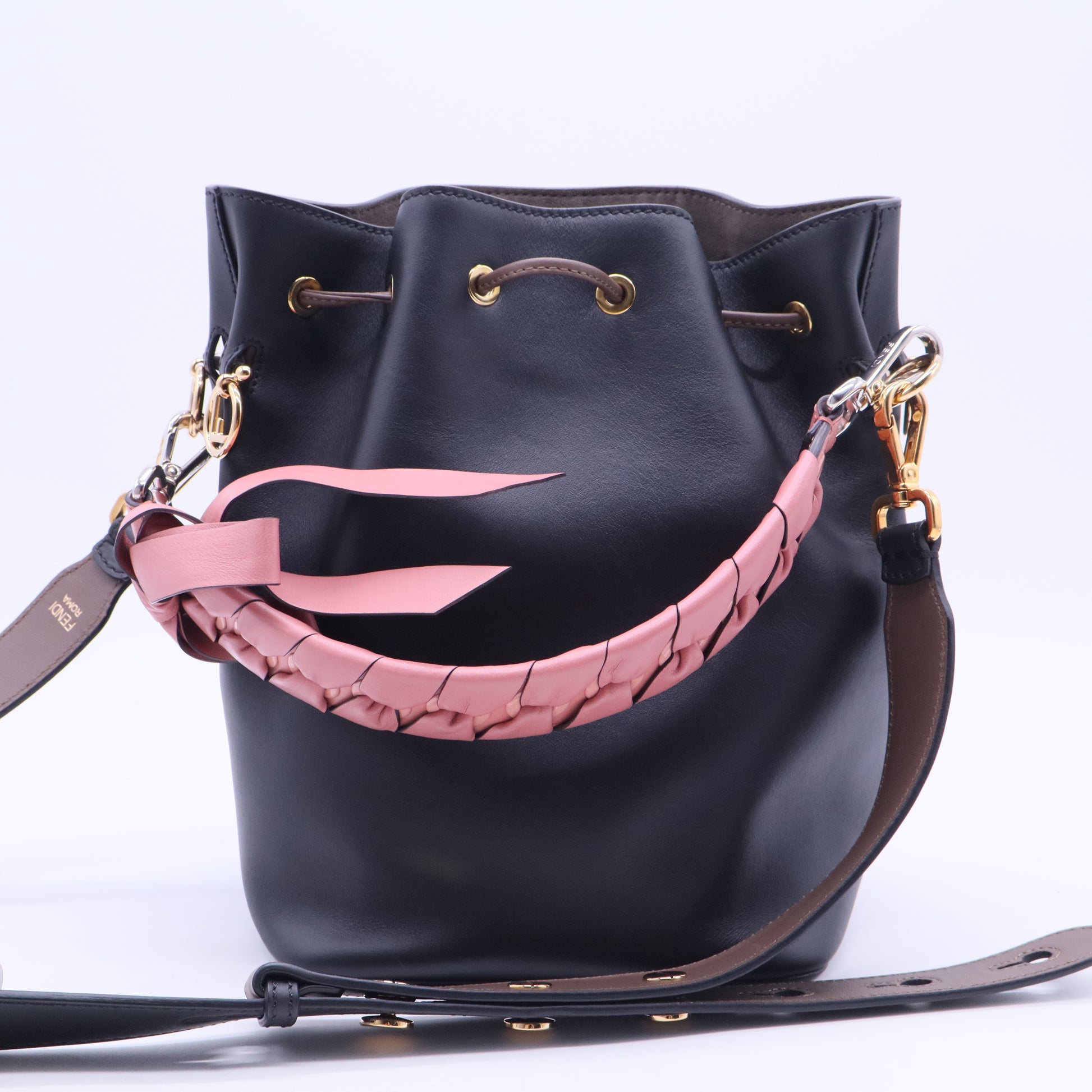 Mon Tresor Bucket Bag Perforated Leather Small