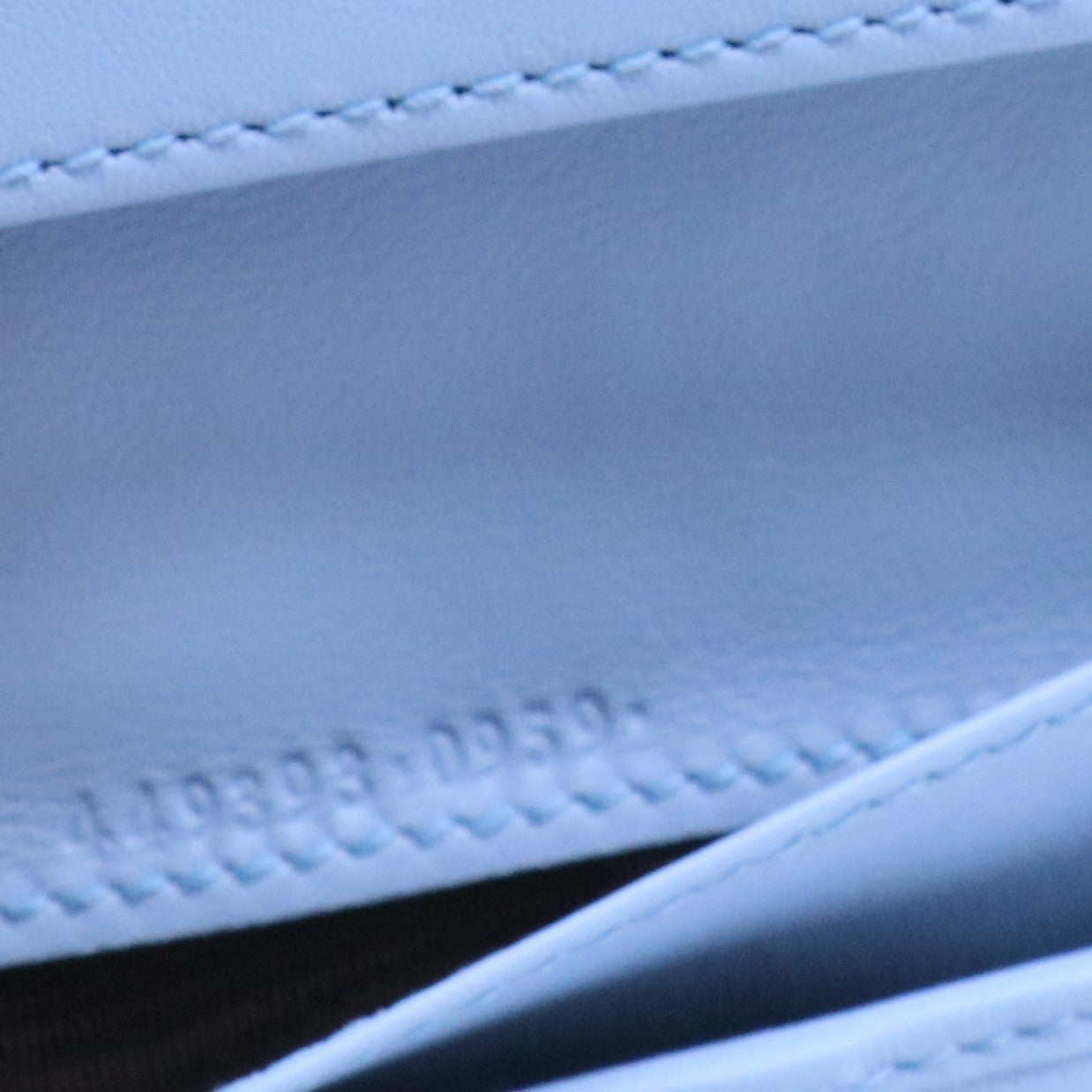 Long Wallet Sky Blue Micro Gucci Tri-fold