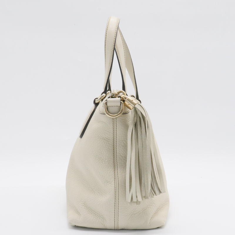 Soho Convertible Soft Top Handle Bag Leather