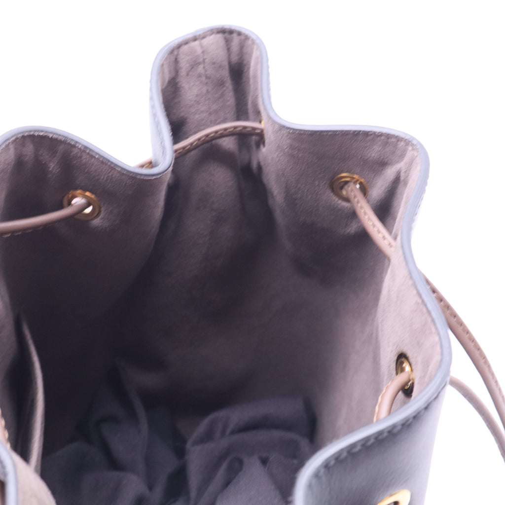 Mon Tresor Bucket Bag Perforated Leather Small