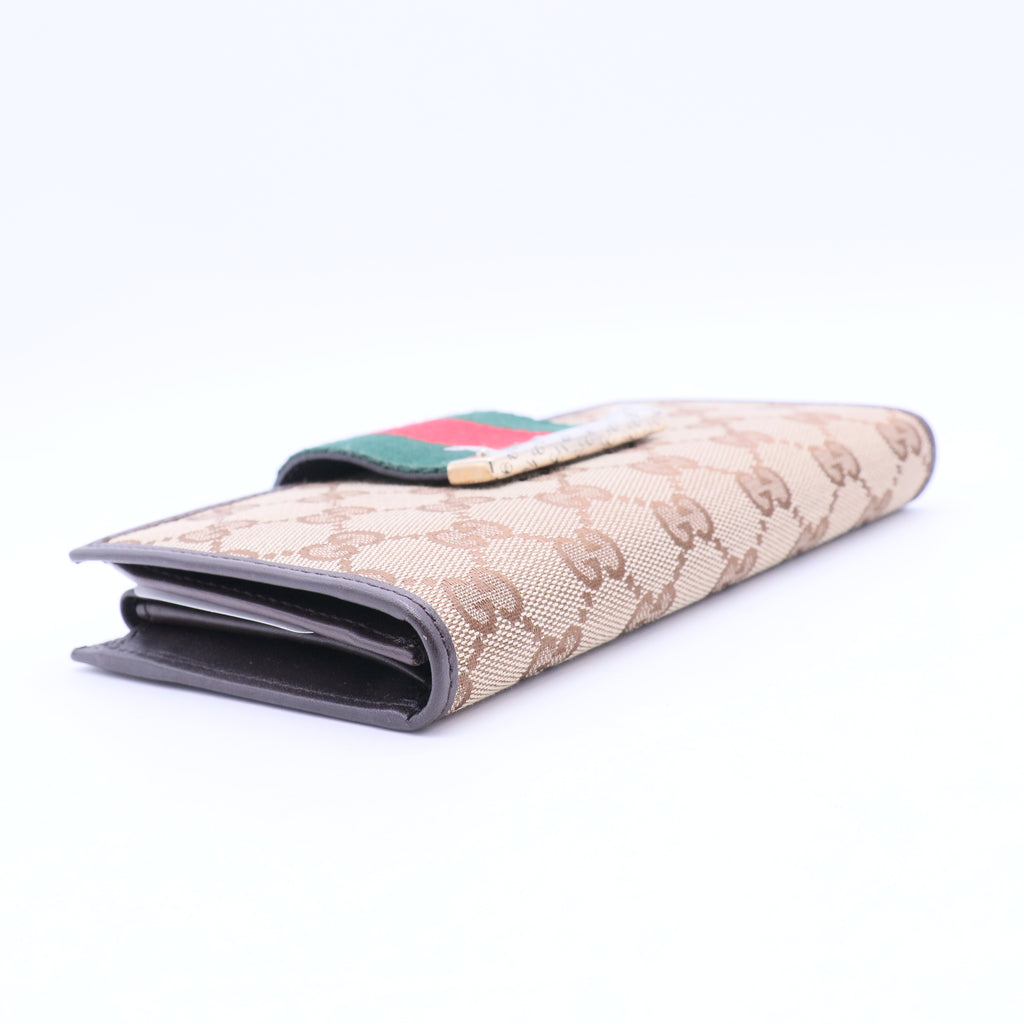 Gucci GG Canvas Canvas Continental Wallet