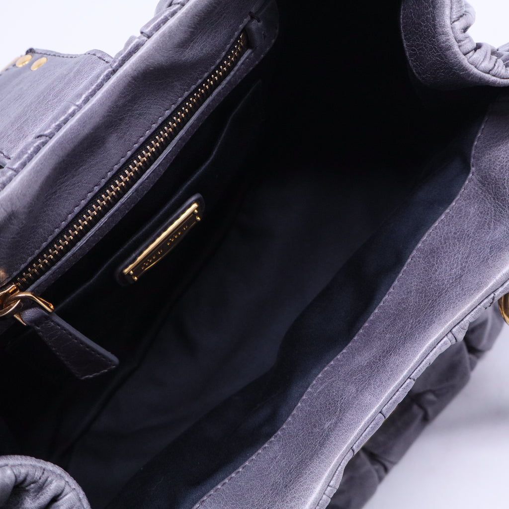 Matelasse bow Handbags B20561