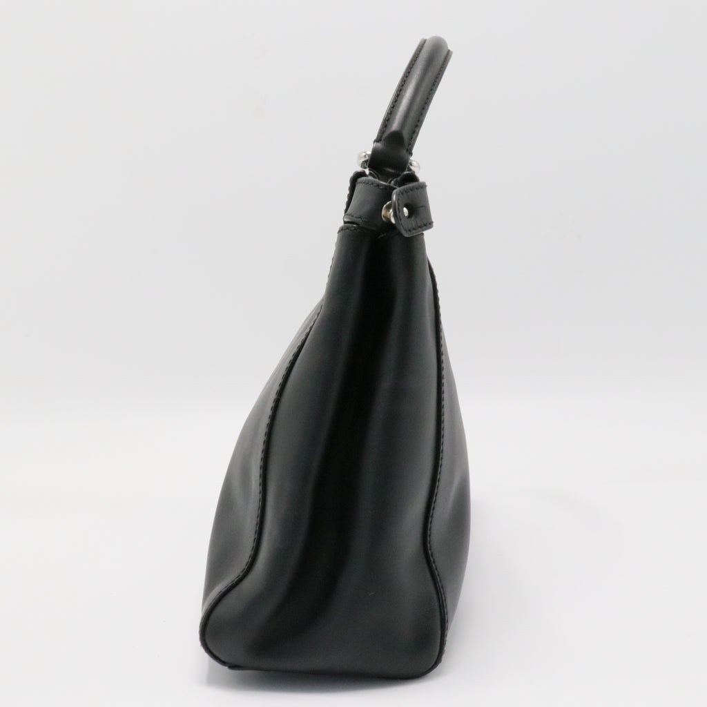 Peekaboo Bag Leather with Tortoise Detail Regular