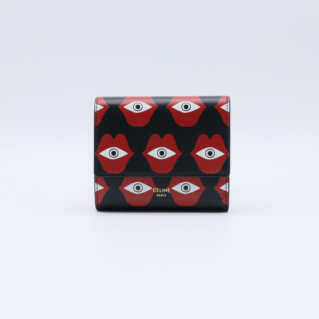 Celine x Anneli Sanaye Henriksson Telepathic Love Small Trifold Wallet W21413