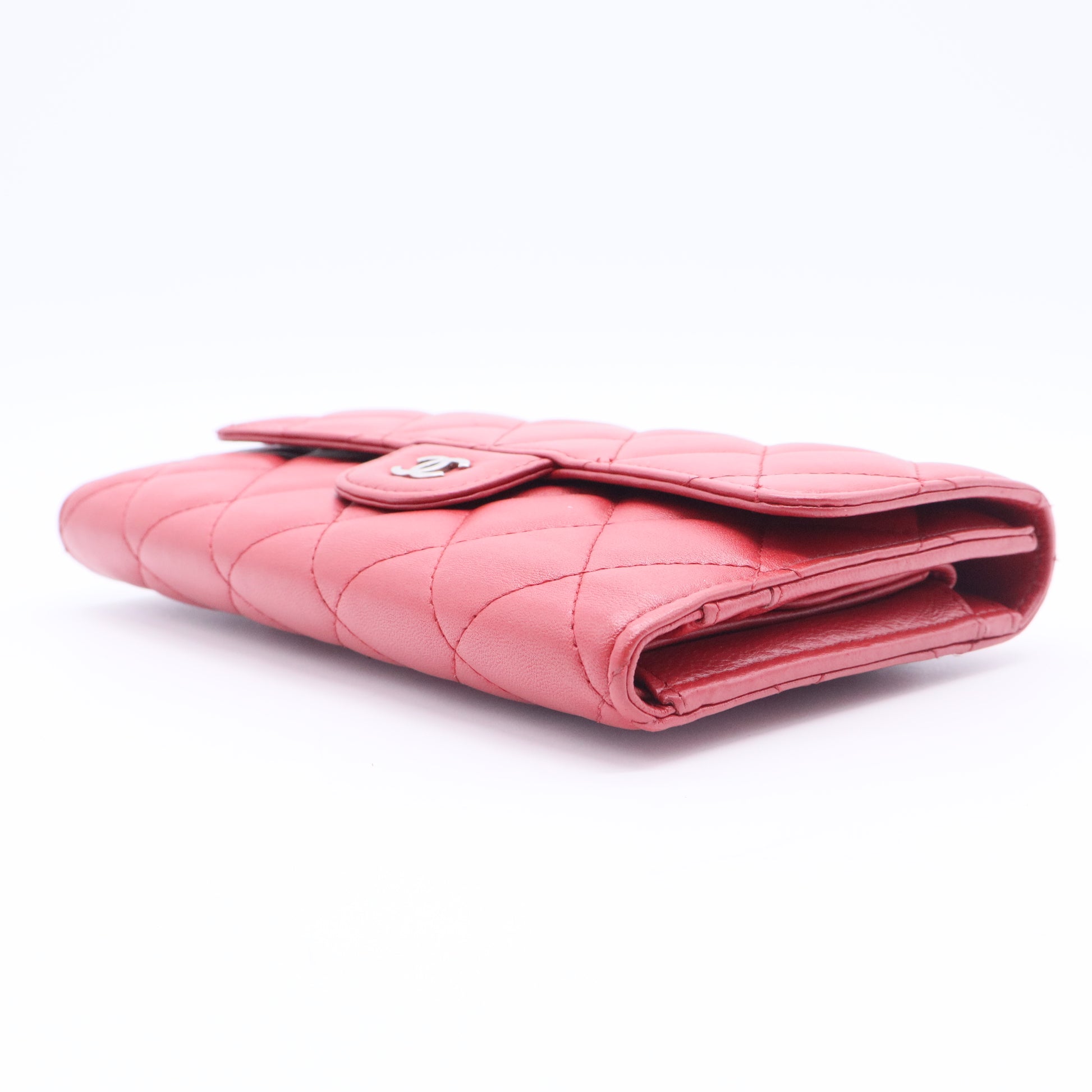 Quilted Leather Classic Flap Continental Wallet GISEL