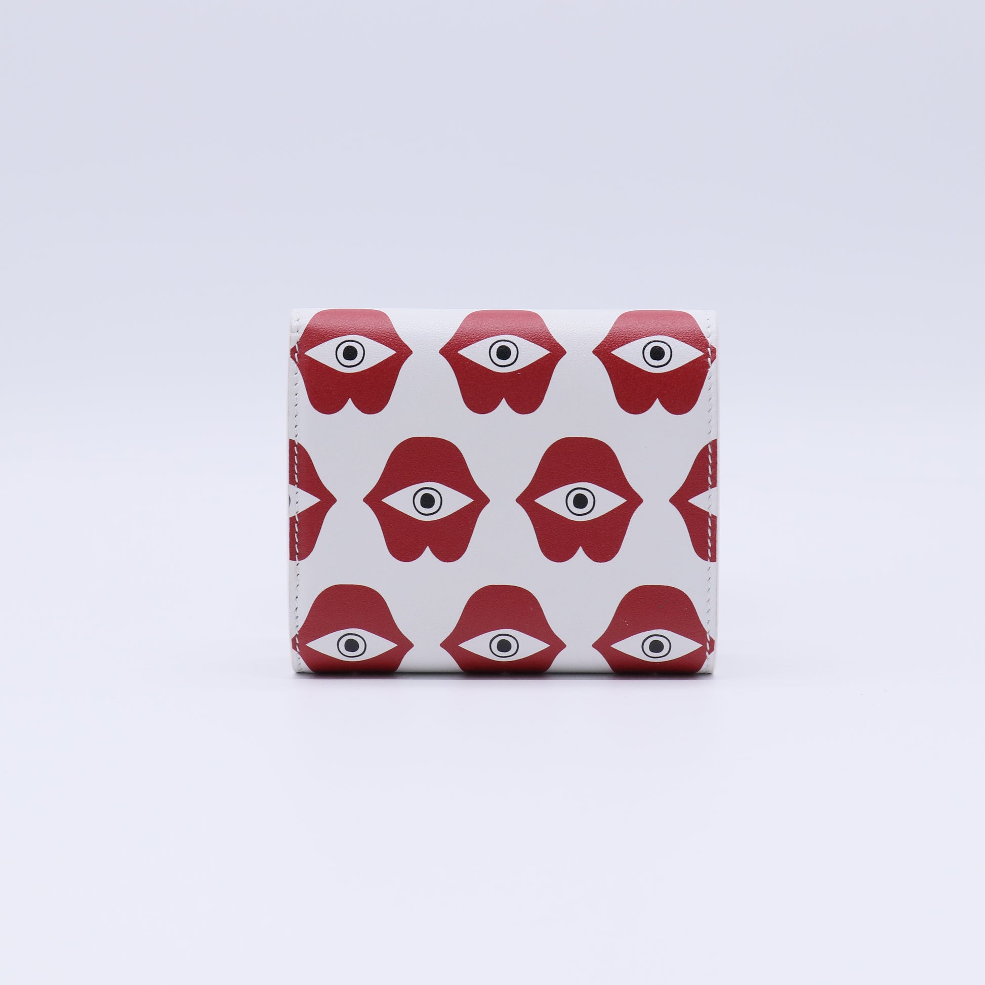Celine x Anneli Sanaye Henriksson Telepathic Love Small Trifold Wallet White W21415