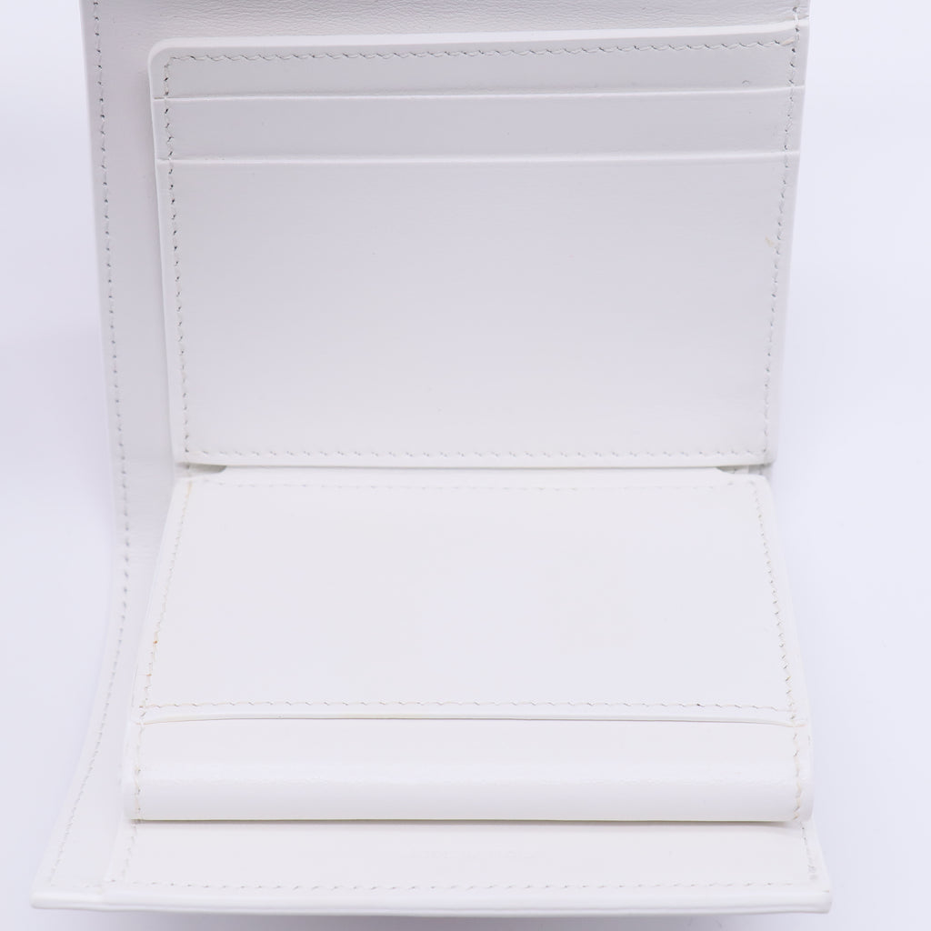 Celine x Anneli Sanaye Henriksson Telepathic Love Small Trifold Wallet White W21415