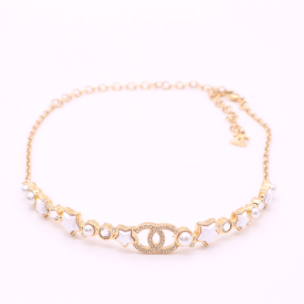 CC Logo Necklace Metal Twins