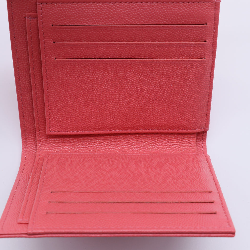 Chanel Caviar Stitching CC Compact Wallet W21333