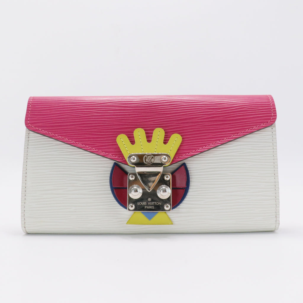 Limited Edition Pivoine Epi Leather Tribal Mask Sarah Wallet
