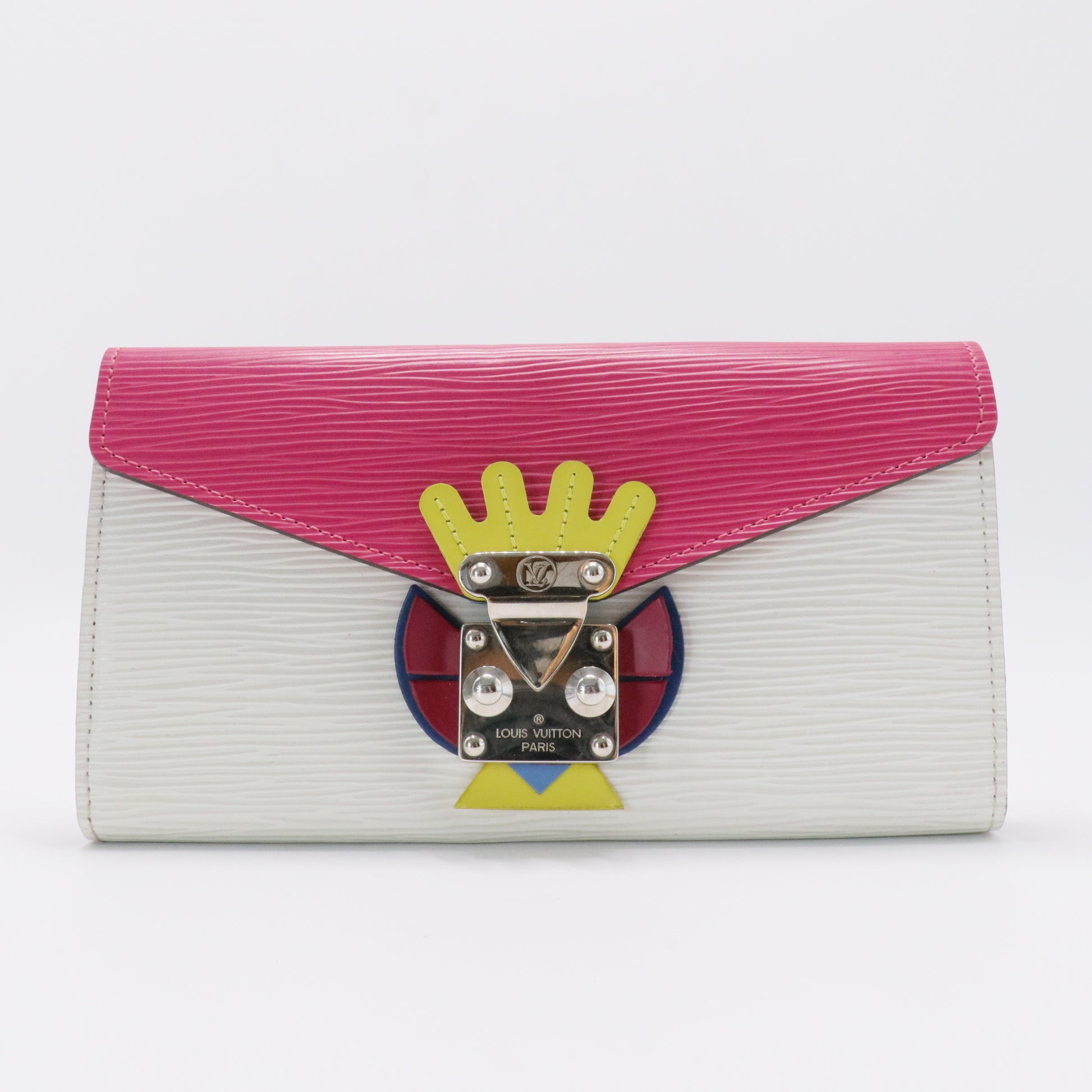 Limited Edition Pivoine Epi Leather Tribal Mask Sarah Wallet