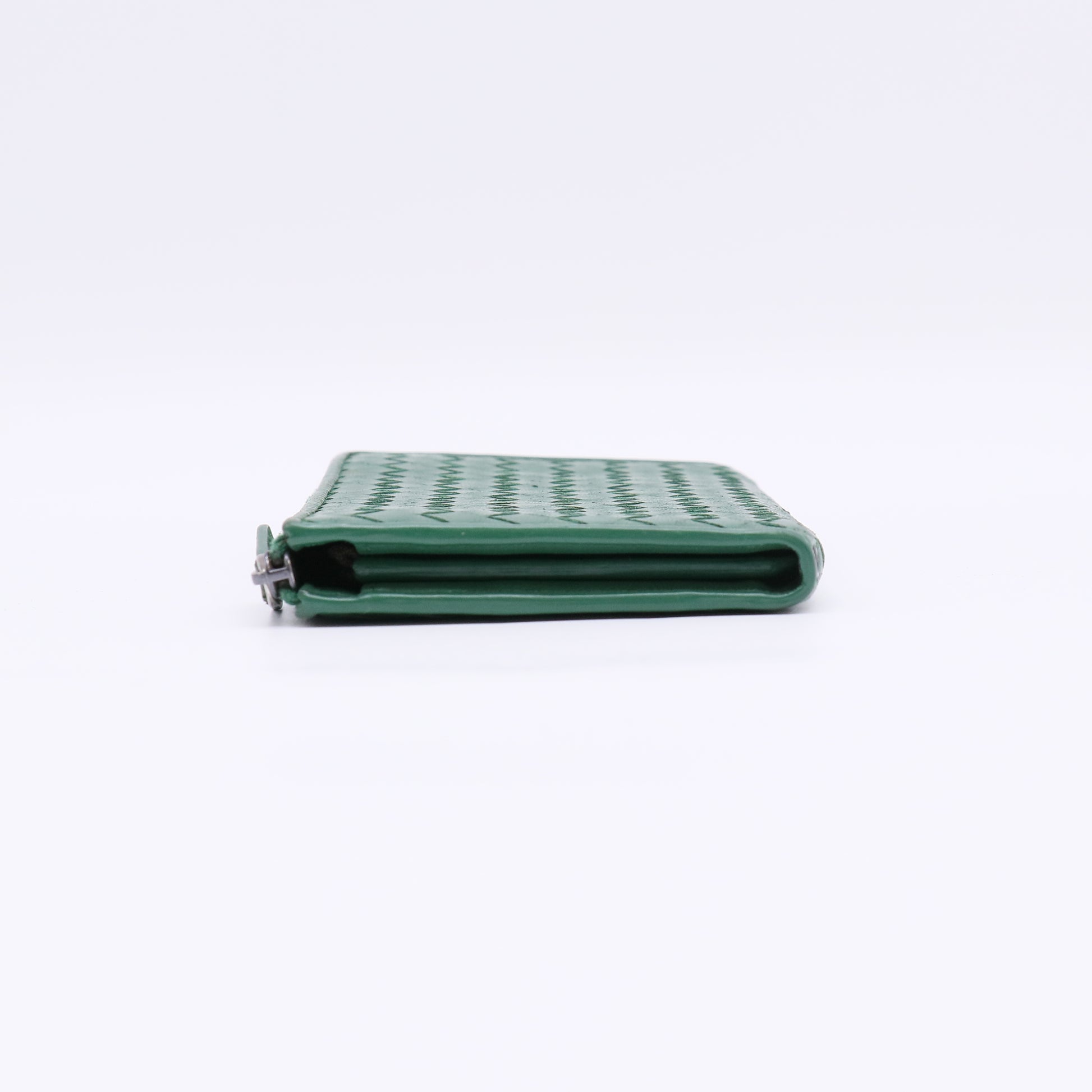 Bottega Veneta Intrecciato Woven Nappa Leather Zip Around Wallet W22463