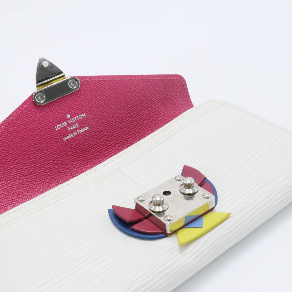 Limited Edition Pivoine Epi Leather Tribal Mask Sarah Wallet