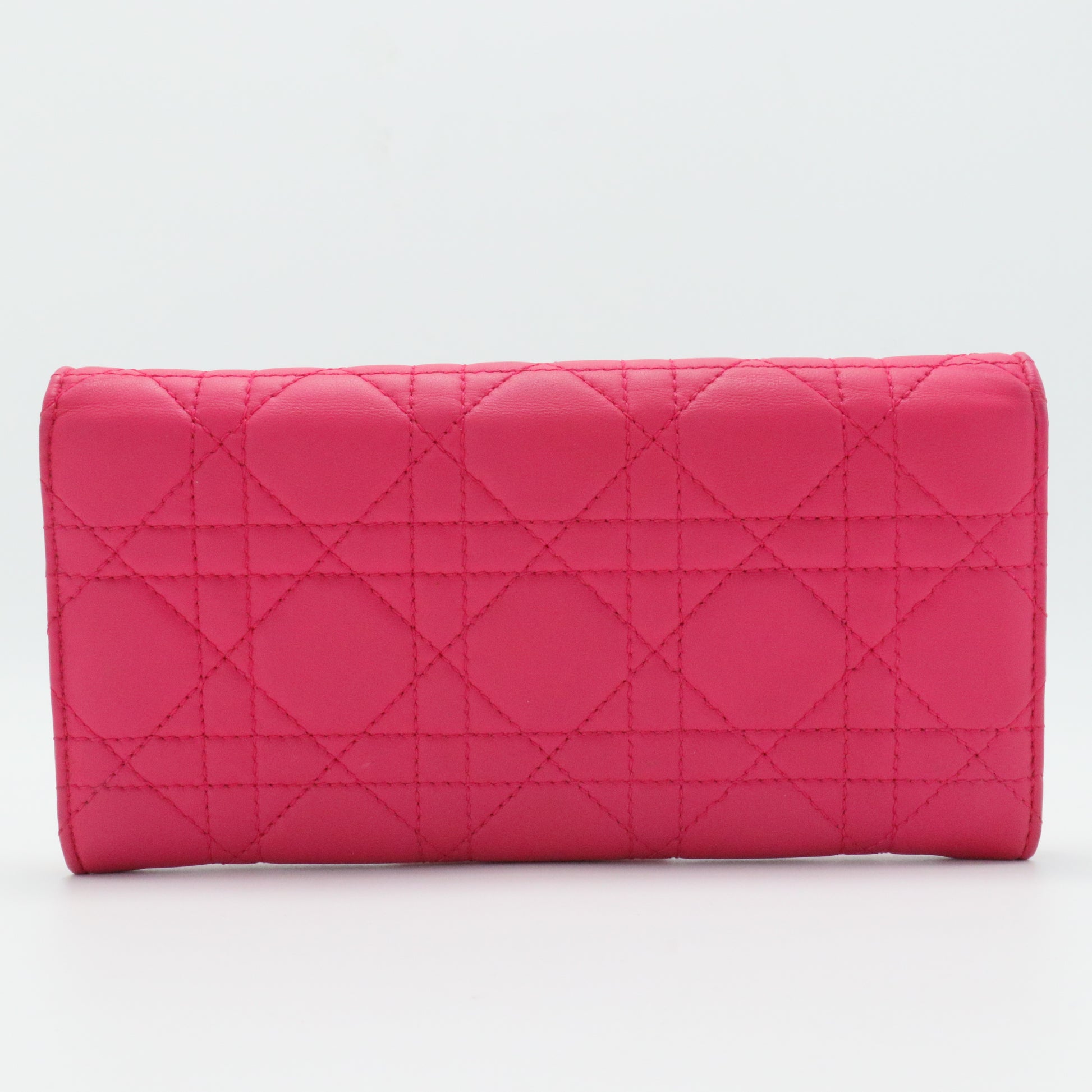 Coral Miss Dior Promenade Continental Wallet