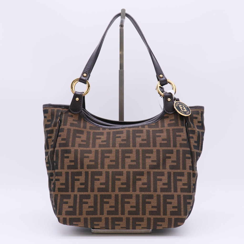 Fendi Zucca Tote Bag canvas Brown B23905