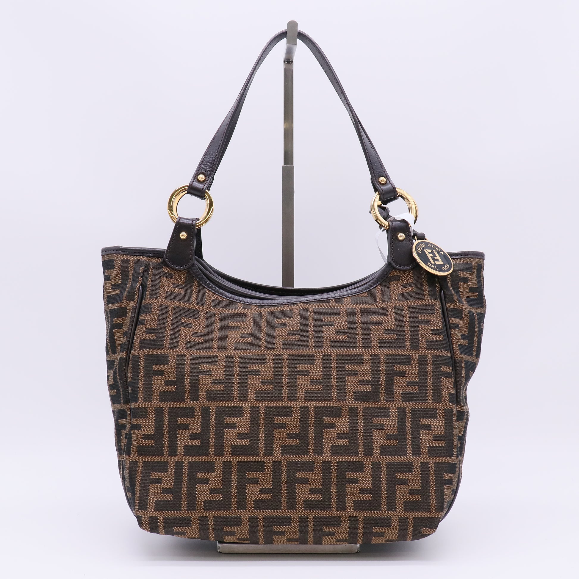 Fendi Zucca Tote Bag canvas Brown B23905