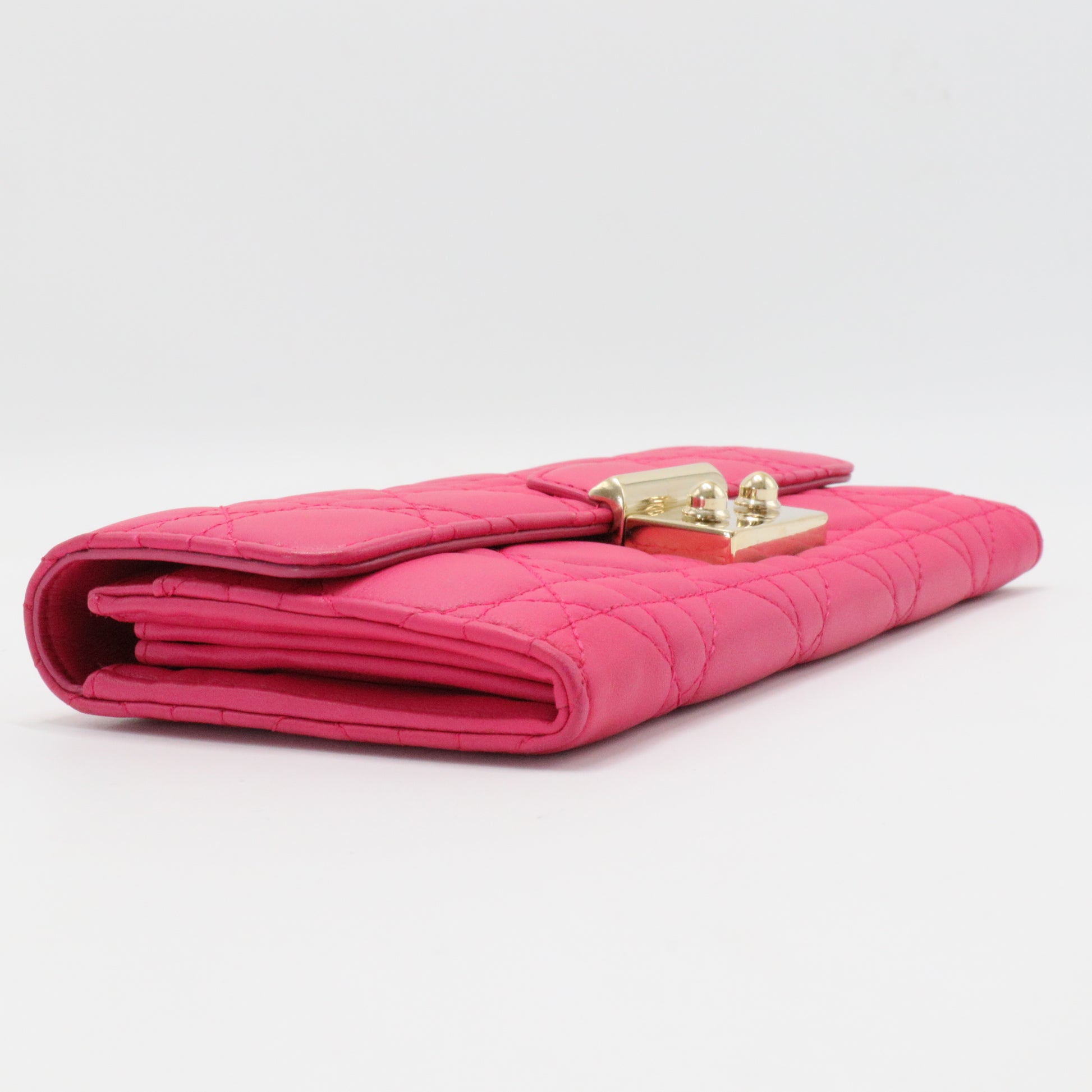 Coral Miss Dior Promenade Continental Wallet