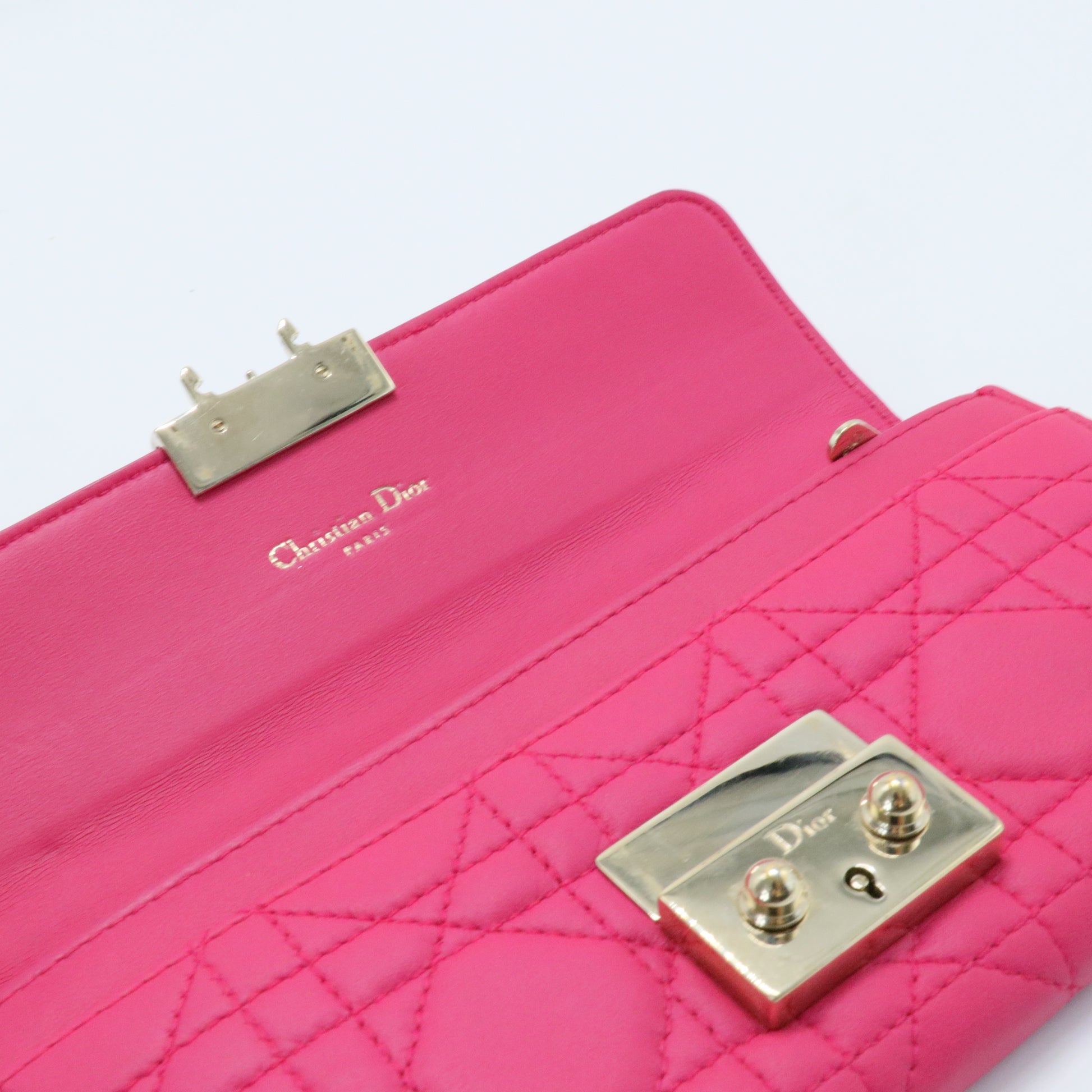 Coral Miss Dior Promenade Continental Wallet