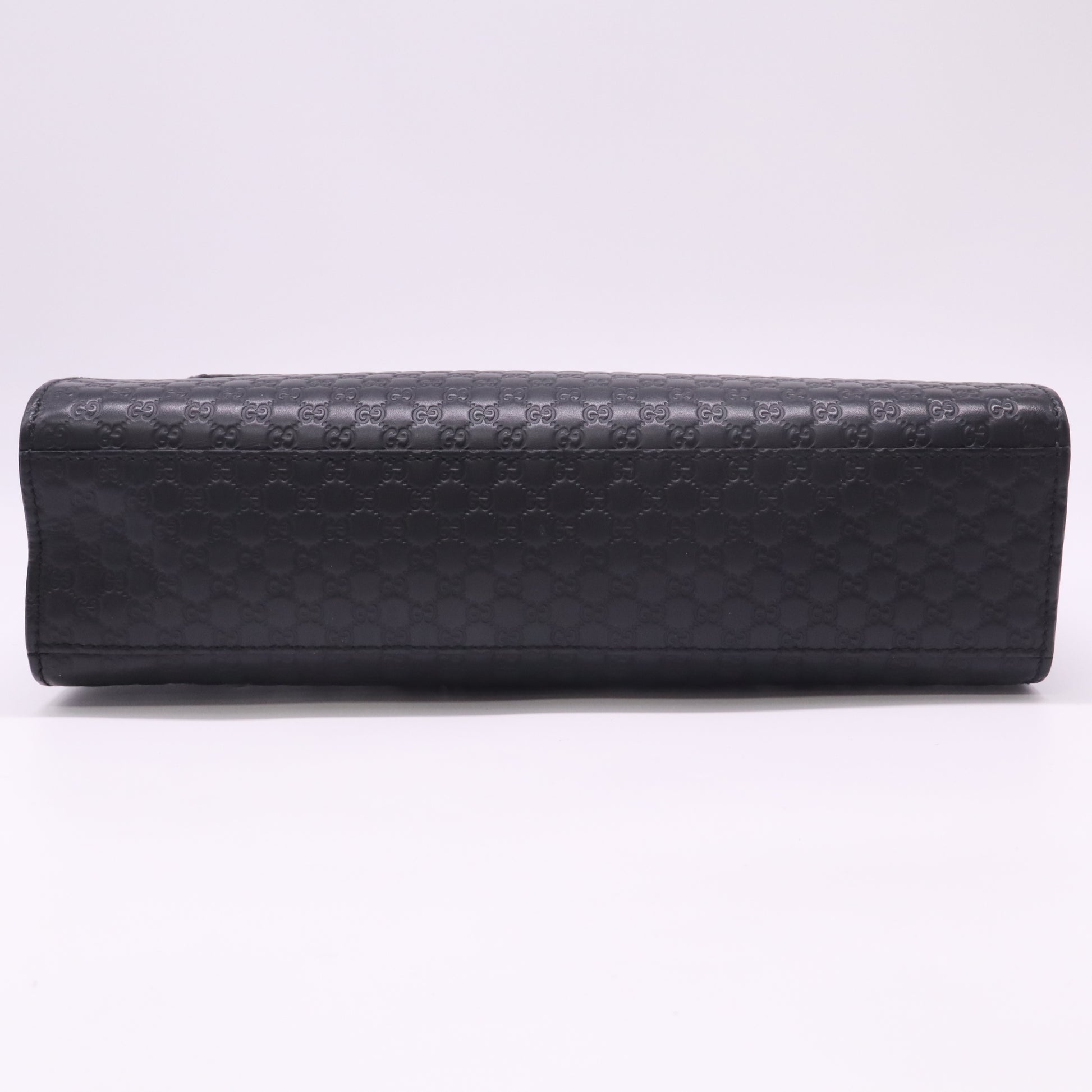 Black Guccissima Leather Medium Emily Chain Shoulder Bag B23098