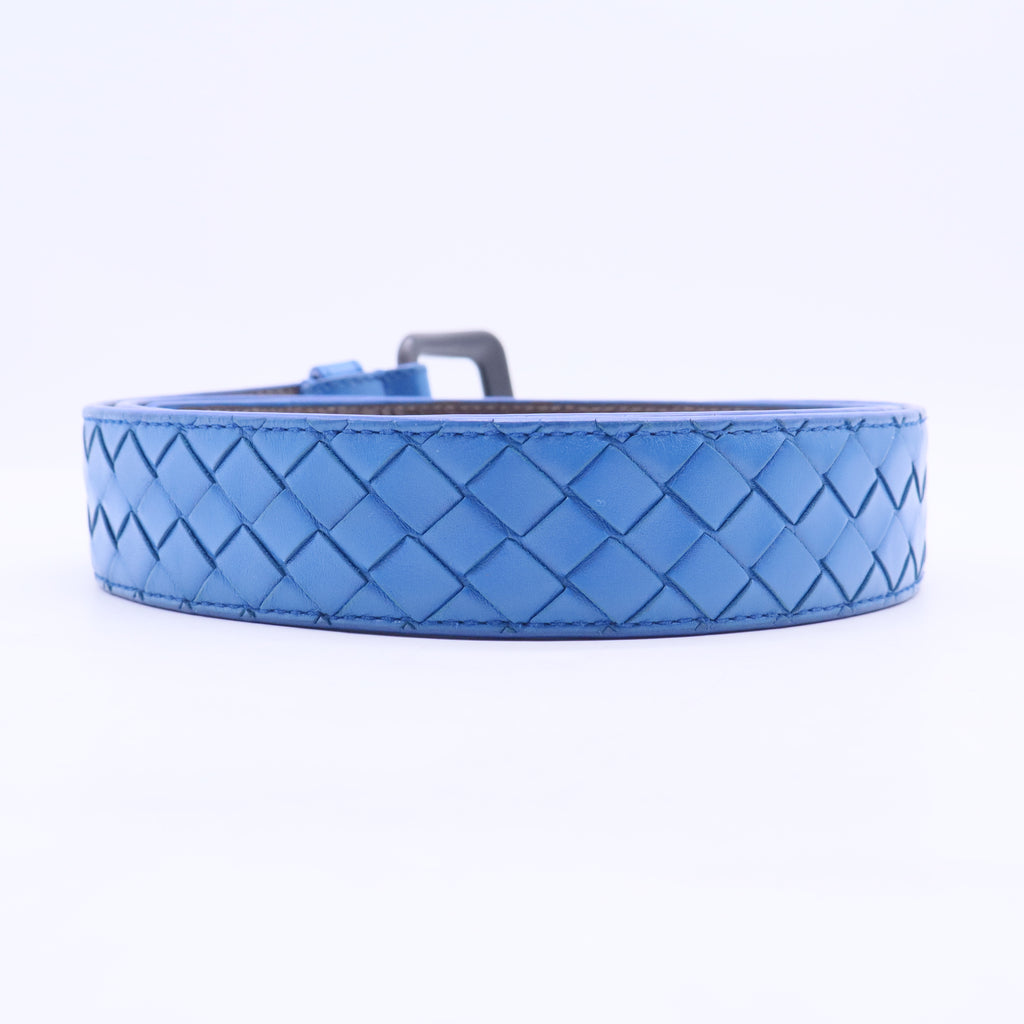 Blue Leather Belt W11186