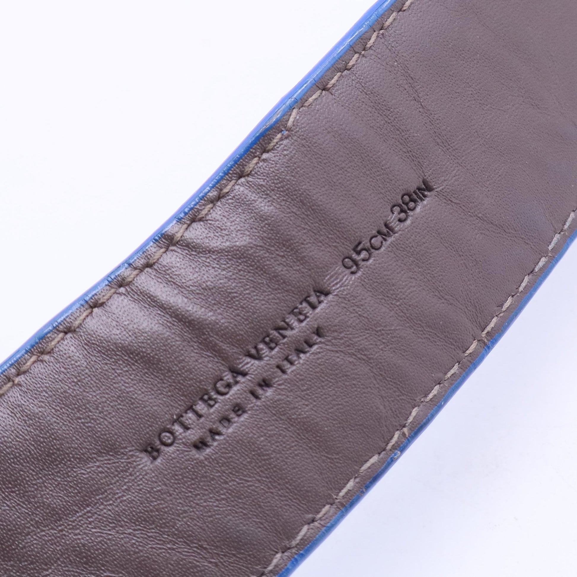 Blue Leather Belt W11186