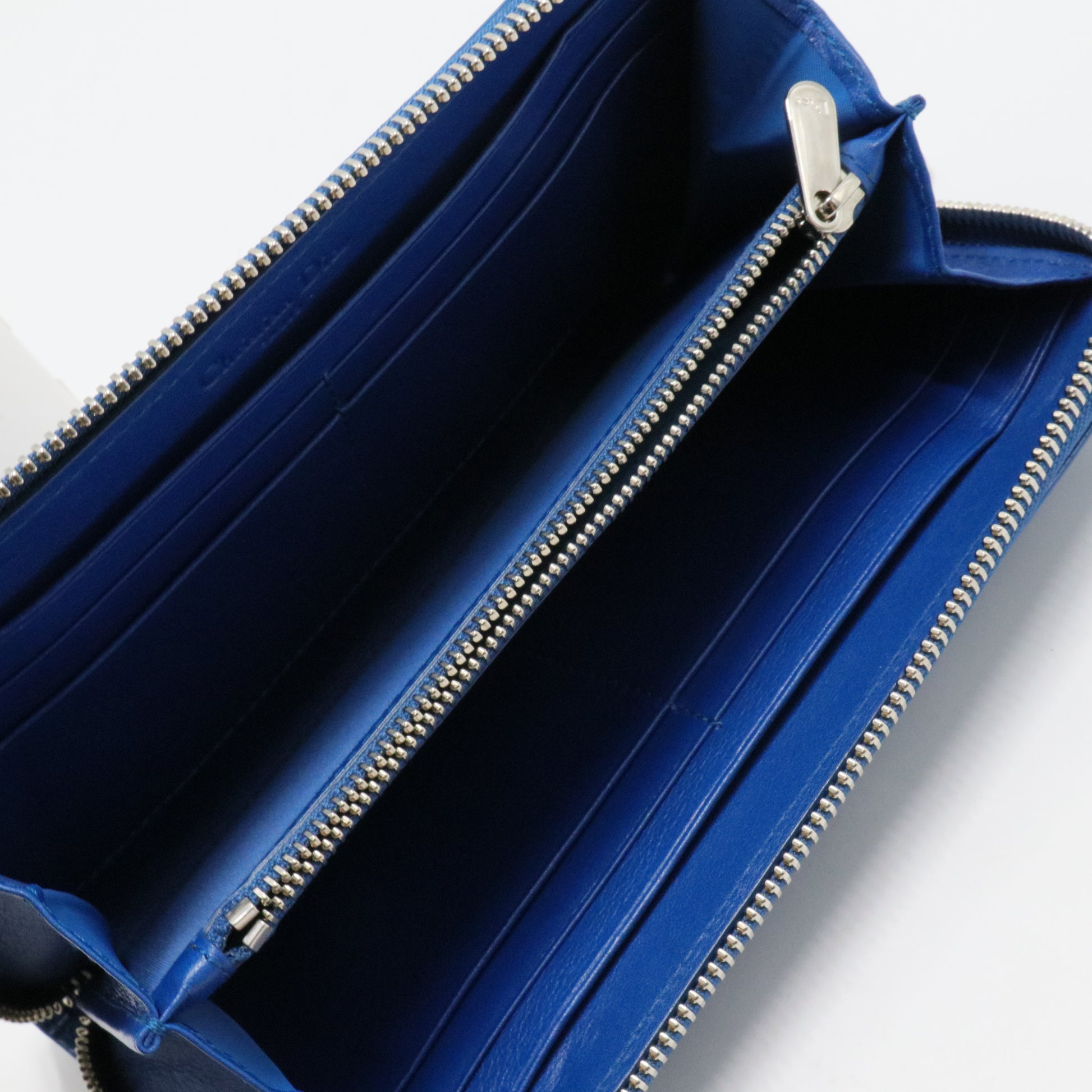 Lady Dior Zip Around Wallet Cannage Quilt Patent Long