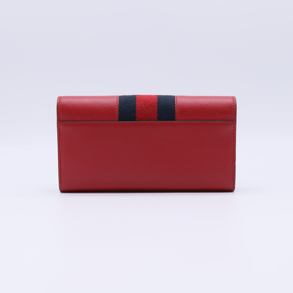 Gucci Sylvie Leather Continental Wallet W21457