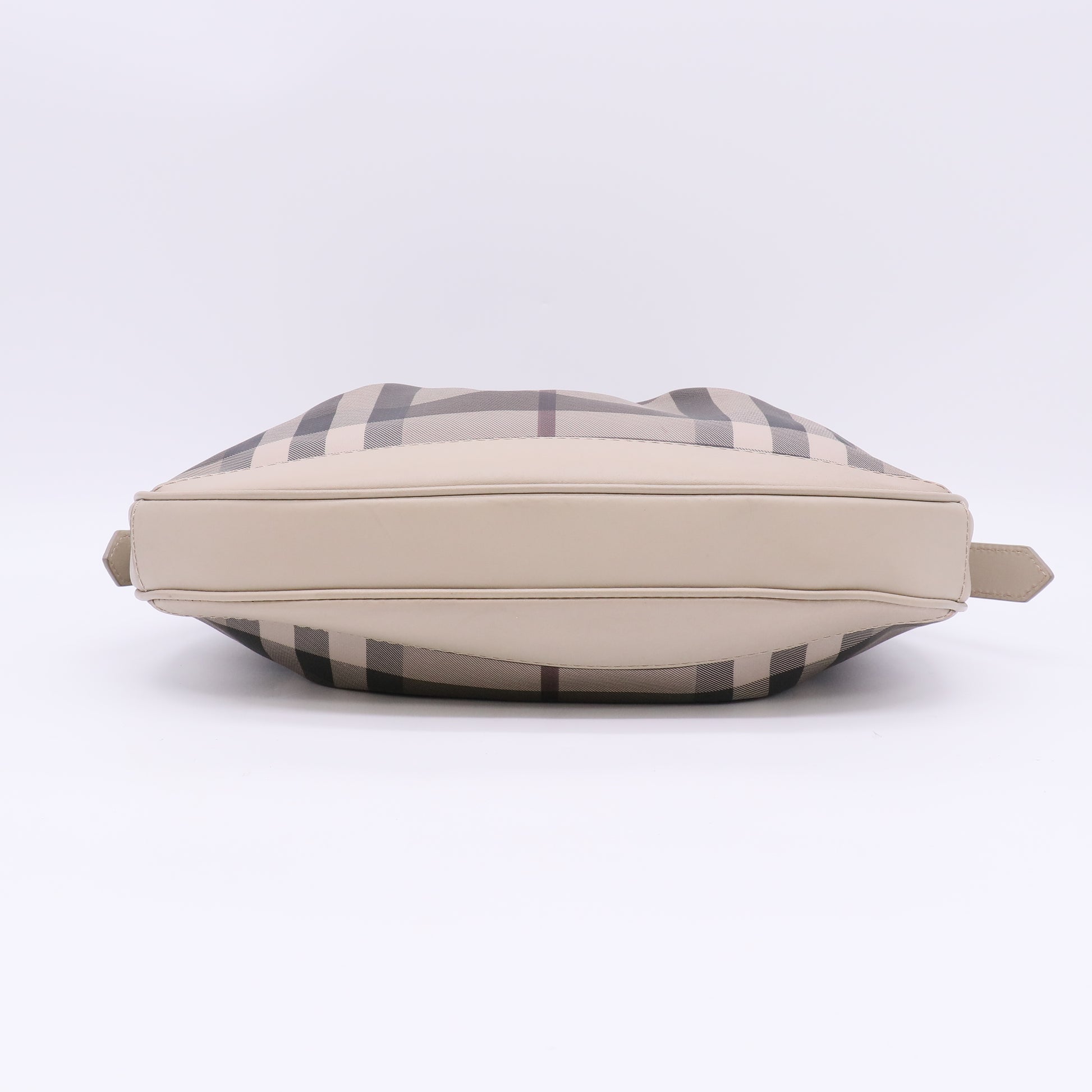 Burberry Smoked Check Coated Canvas Small Brooklyn Hobo Bag B23918