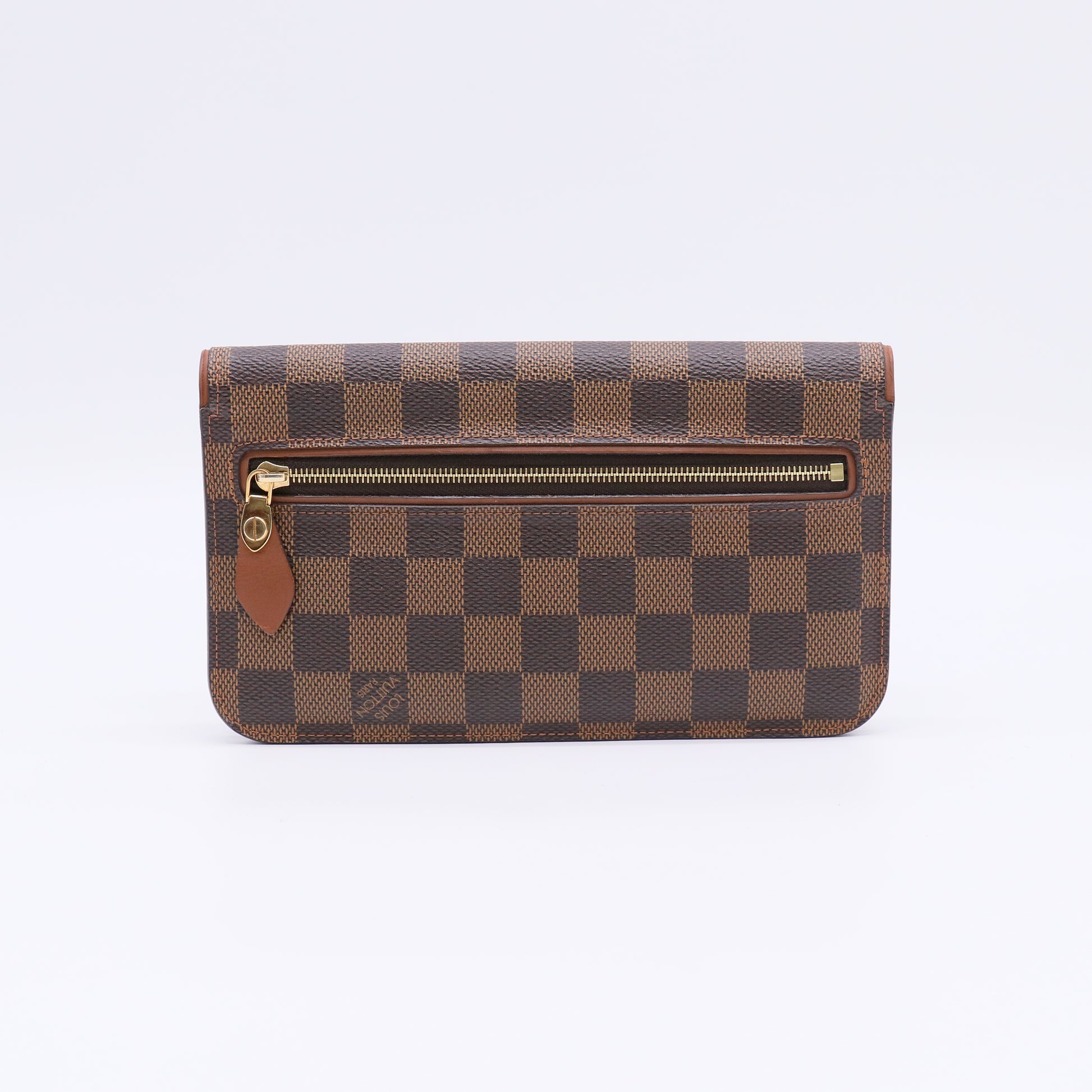 Brown Damier Ascot Long Wallet W22513