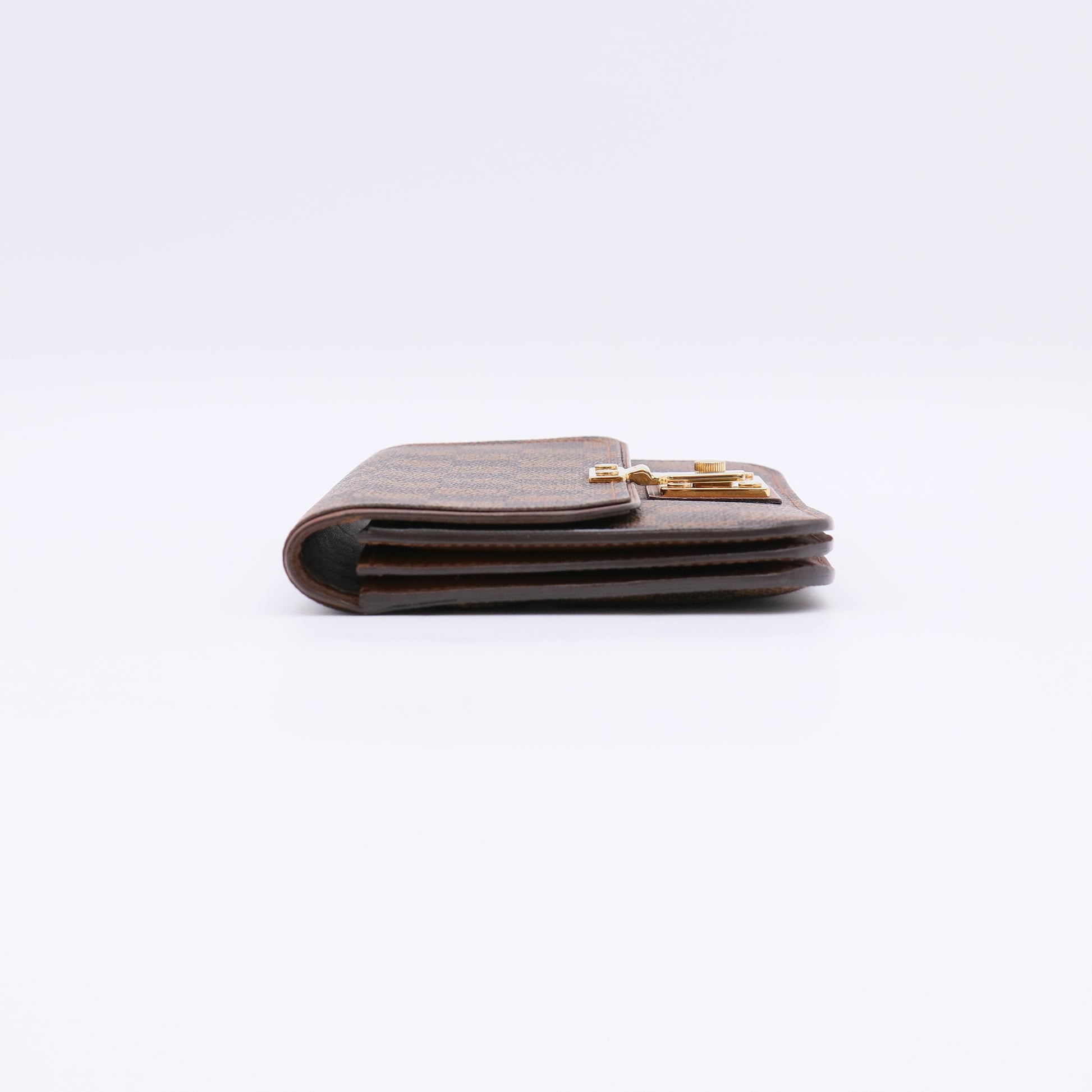Brown Damier Ascot Long Wallet W22513