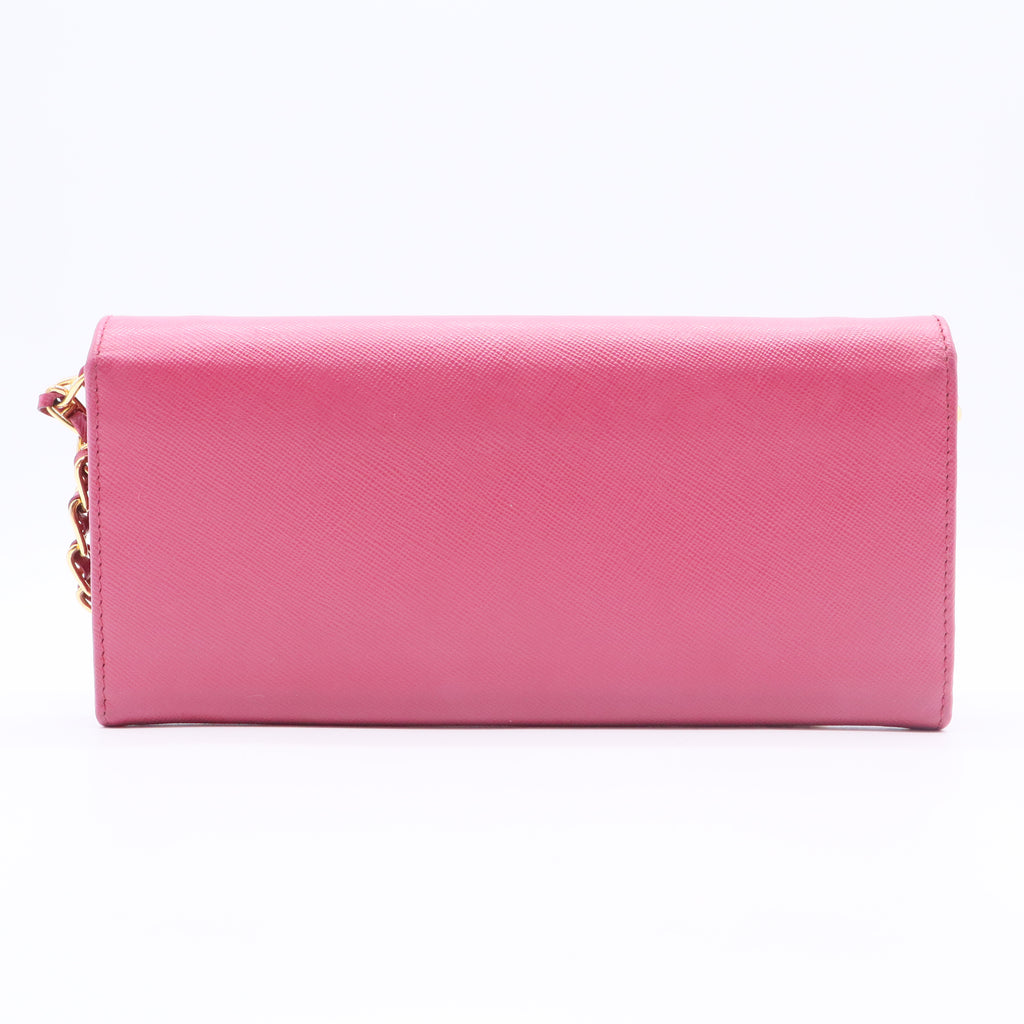 Ibisco Saffiano Metal Leather Continental Wallet
