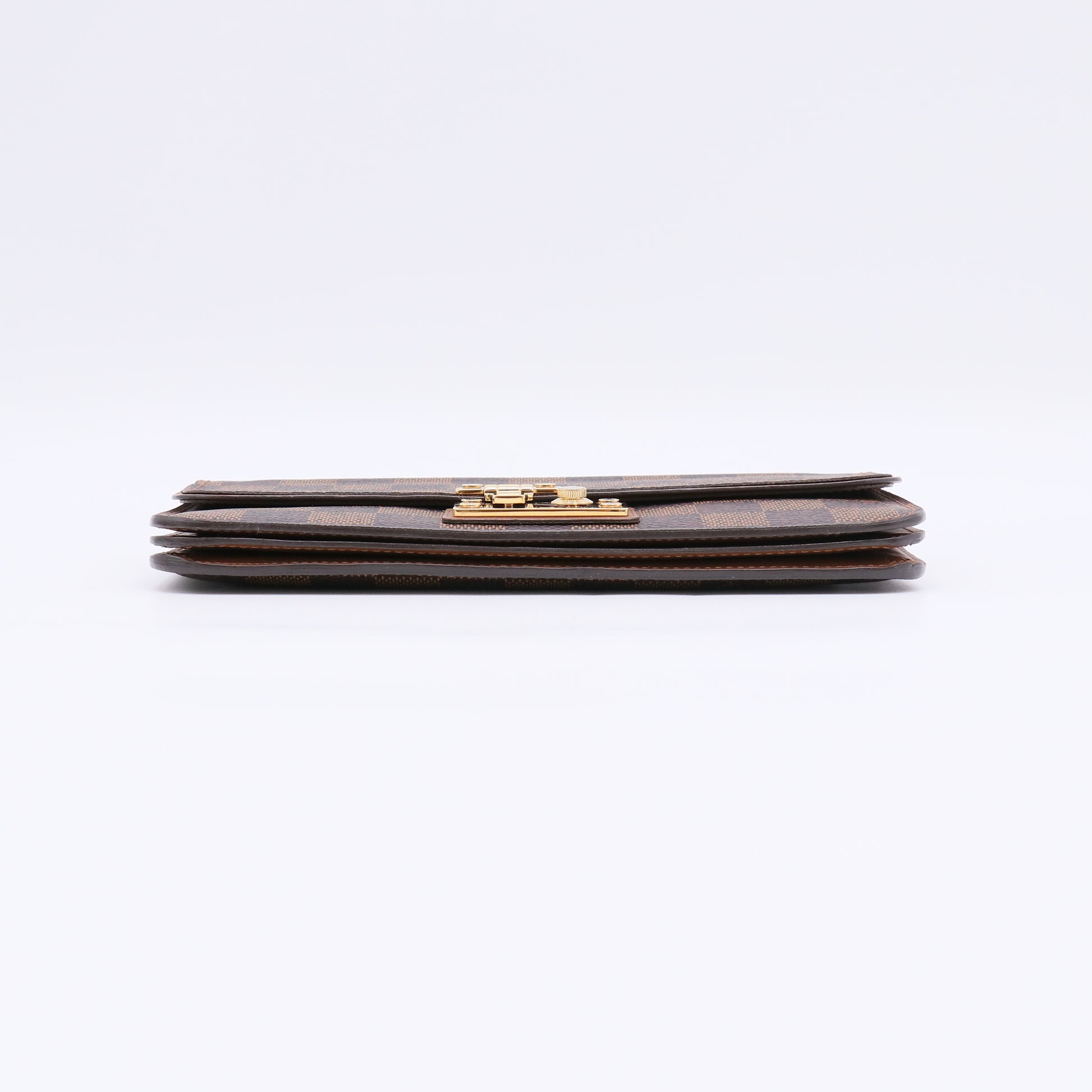 Brown Damier Ascot Long Wallet W22513
