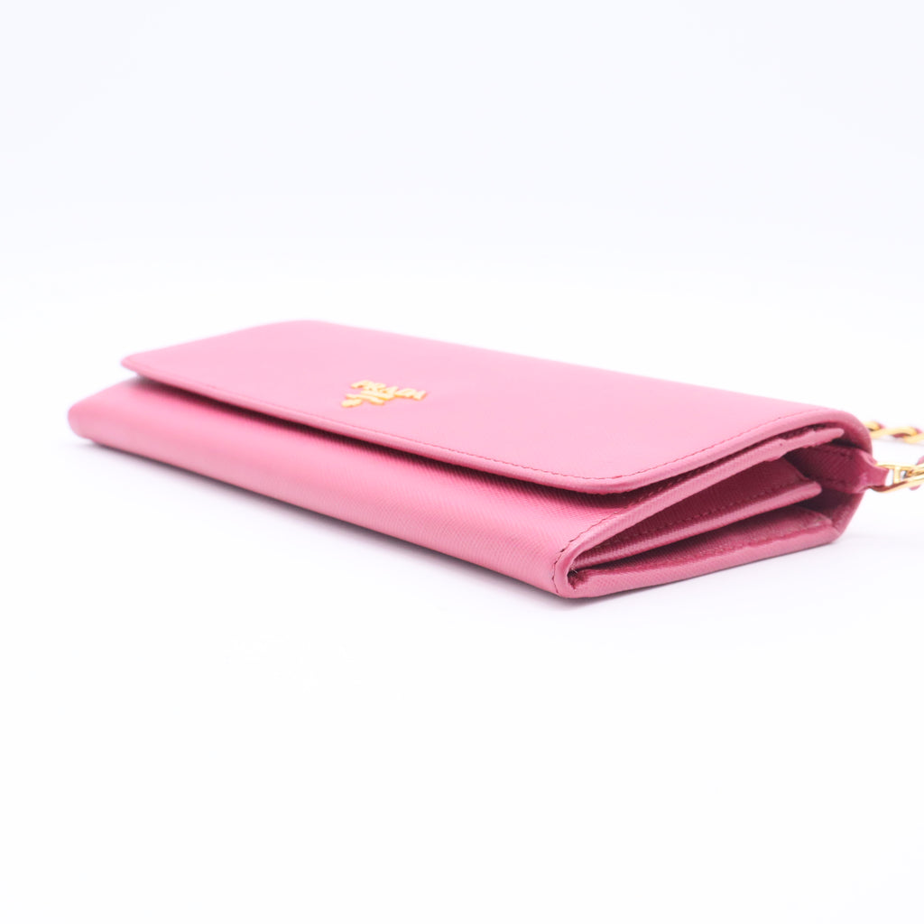 Ibisco Saffiano Metal Leather Continental Wallet