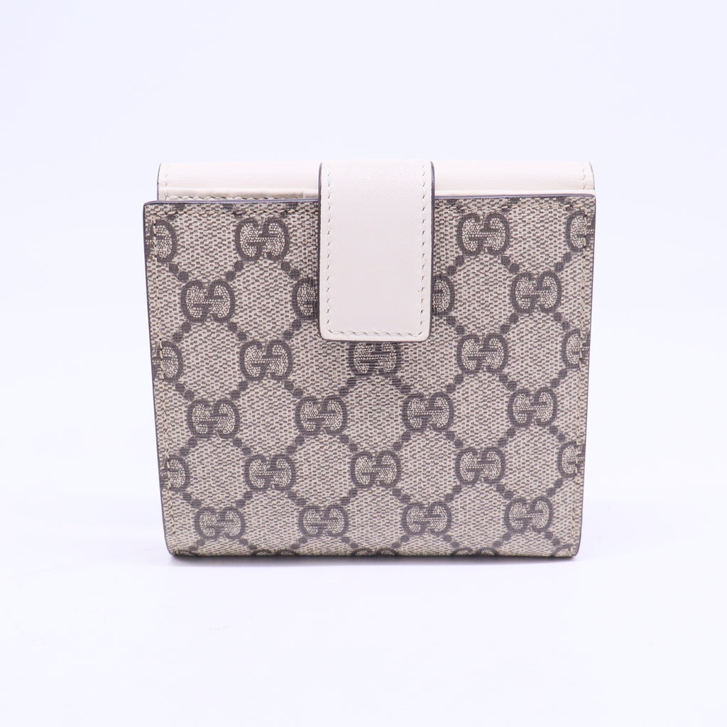Bi-fold wallet ribbon gg pattern W20751