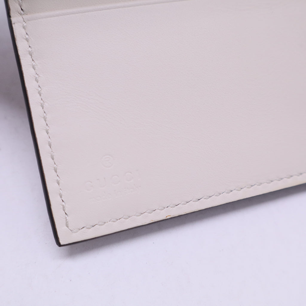 Bi-fold wallet ribbon gg pattern W20751