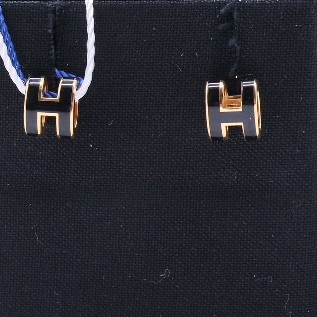 Orecchini Mini Pop H Nero Twins