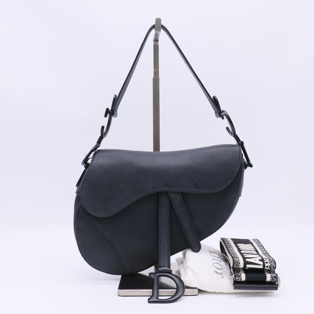 Christian Dior Ultra Matte Calfskin Saddle Bag Twins B23870