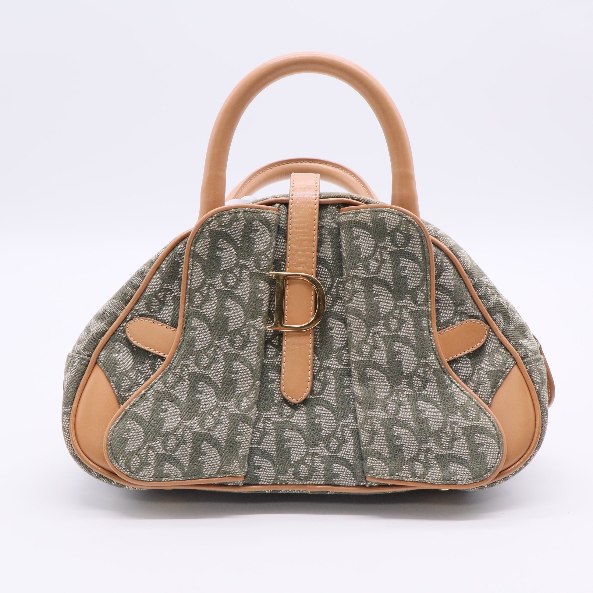 Dior Green monogram canvas tote bag B20107