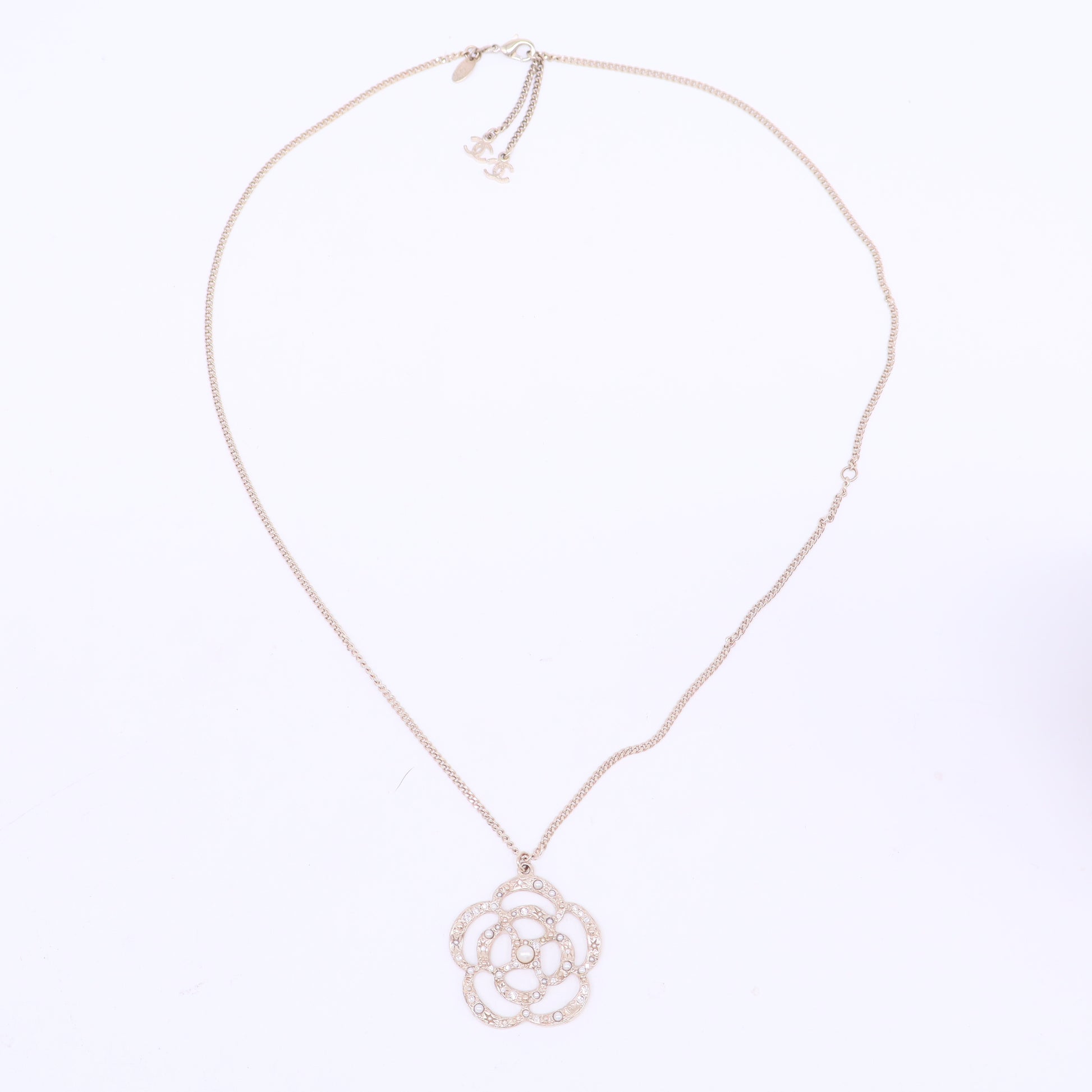 Camellia Rhinestone Necklace W20682