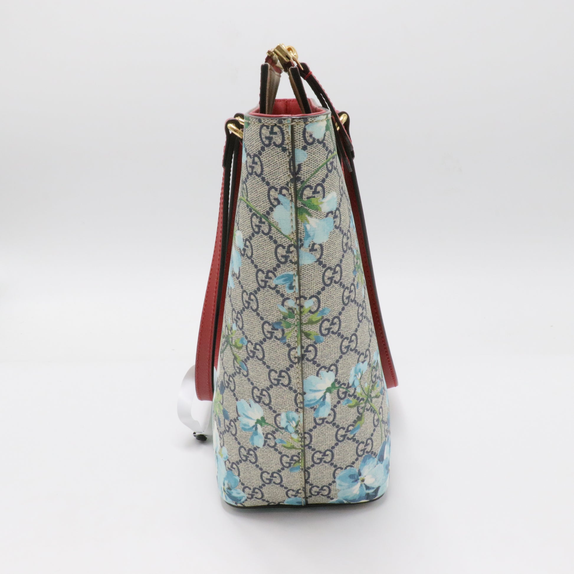 Linea A Zip Tote Blooms Print GG Coated Canvas Medium