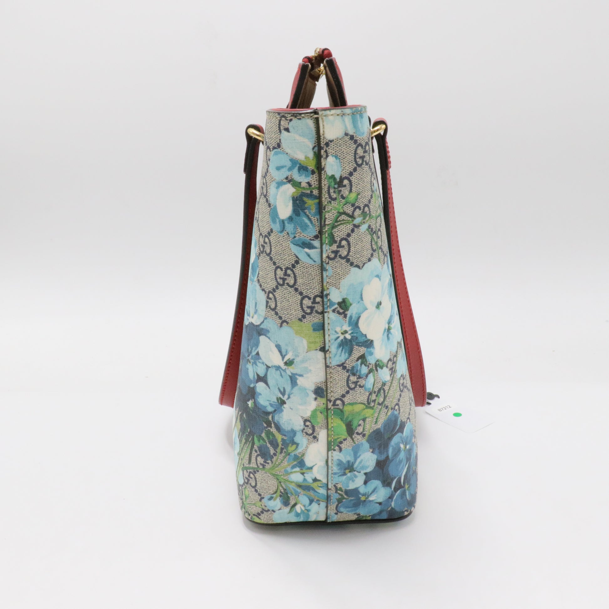 Linea A Zip Tote Blooms Print GG Coated Canvas Medium