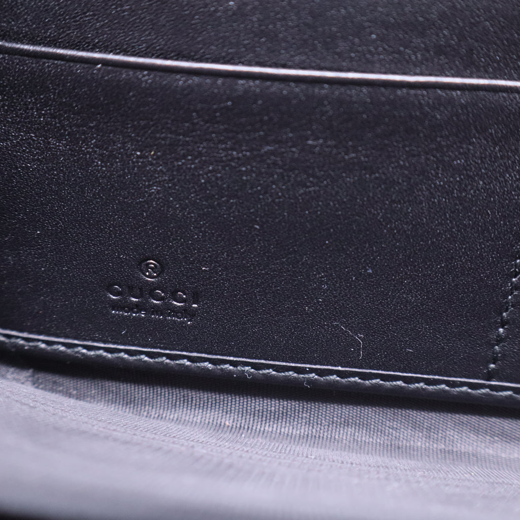 Gucci Marmont Black Leather LongWallet W20666