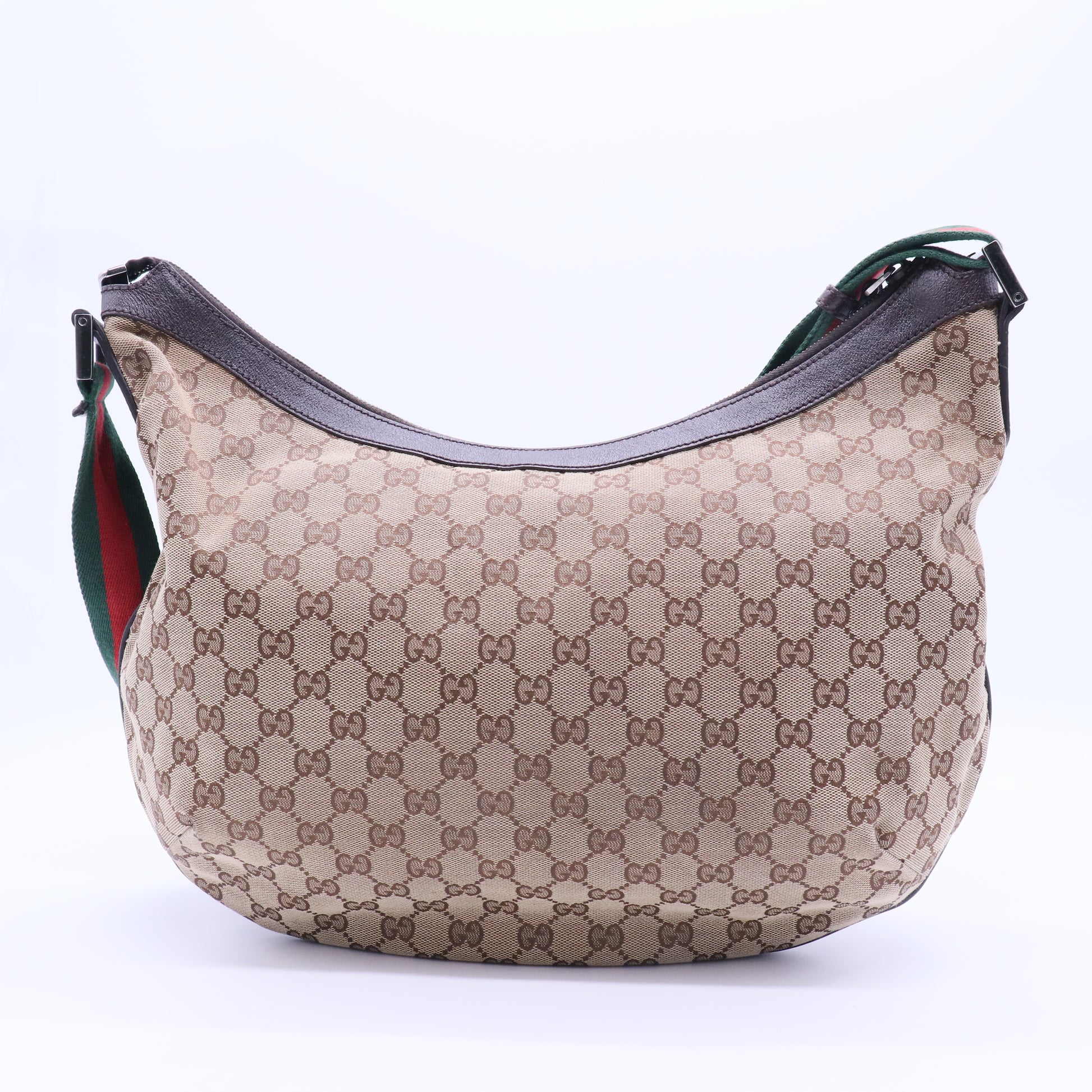 Saddle Zip Messenger Bag GG Canvas Medium