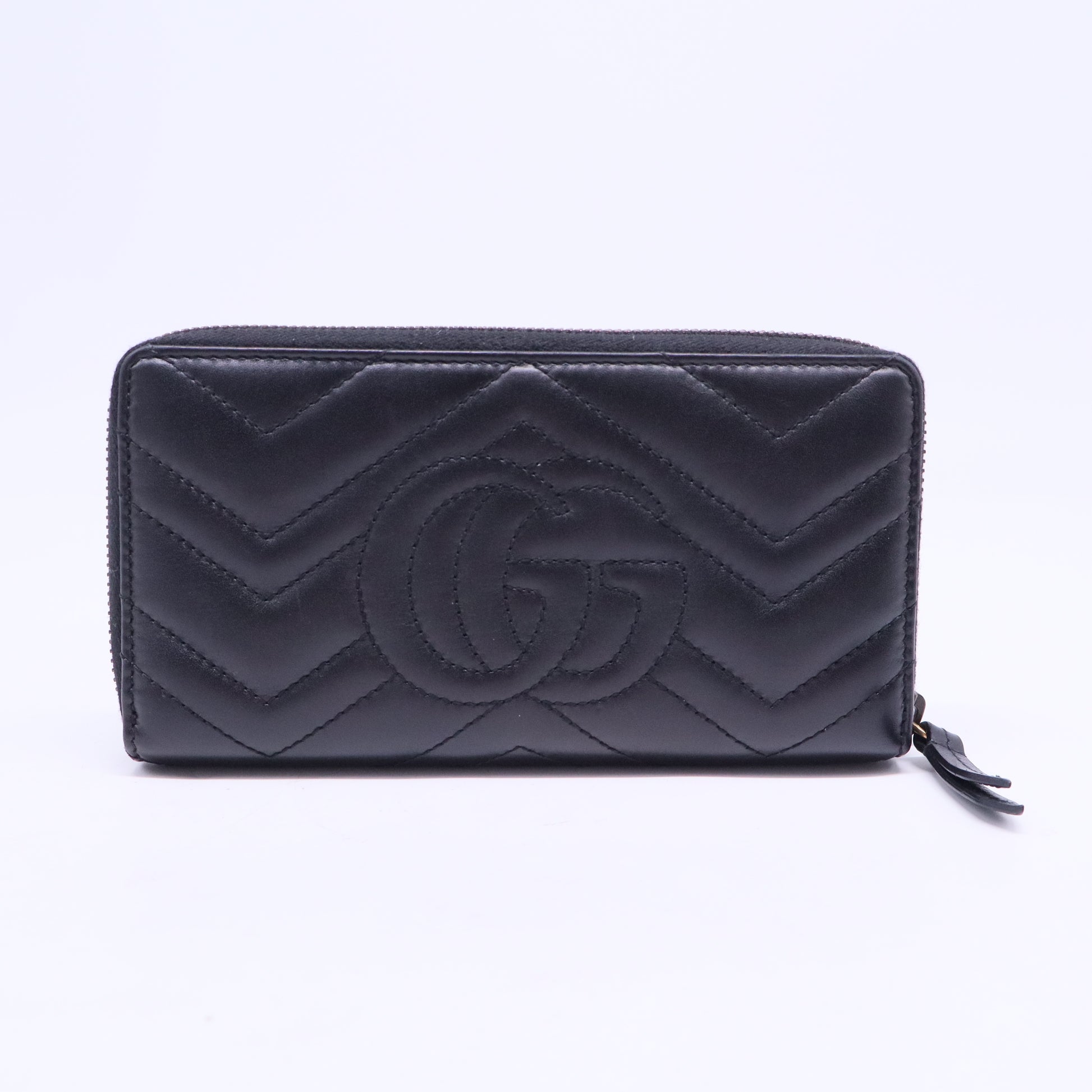 Gucci Marmont Black Leather LongWallet W20666