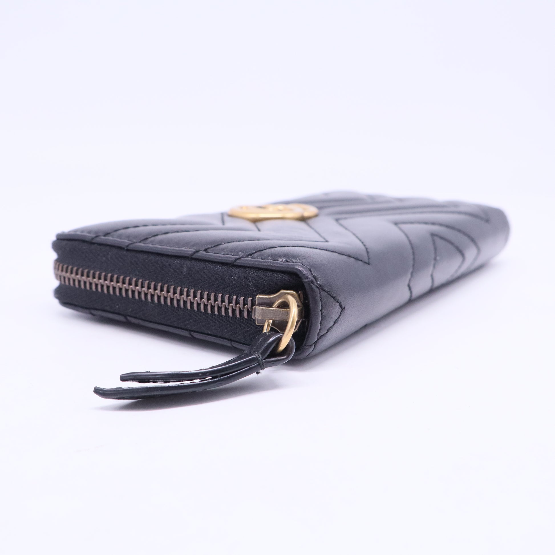Gucci Marmont Black Leather LongWallet W20666