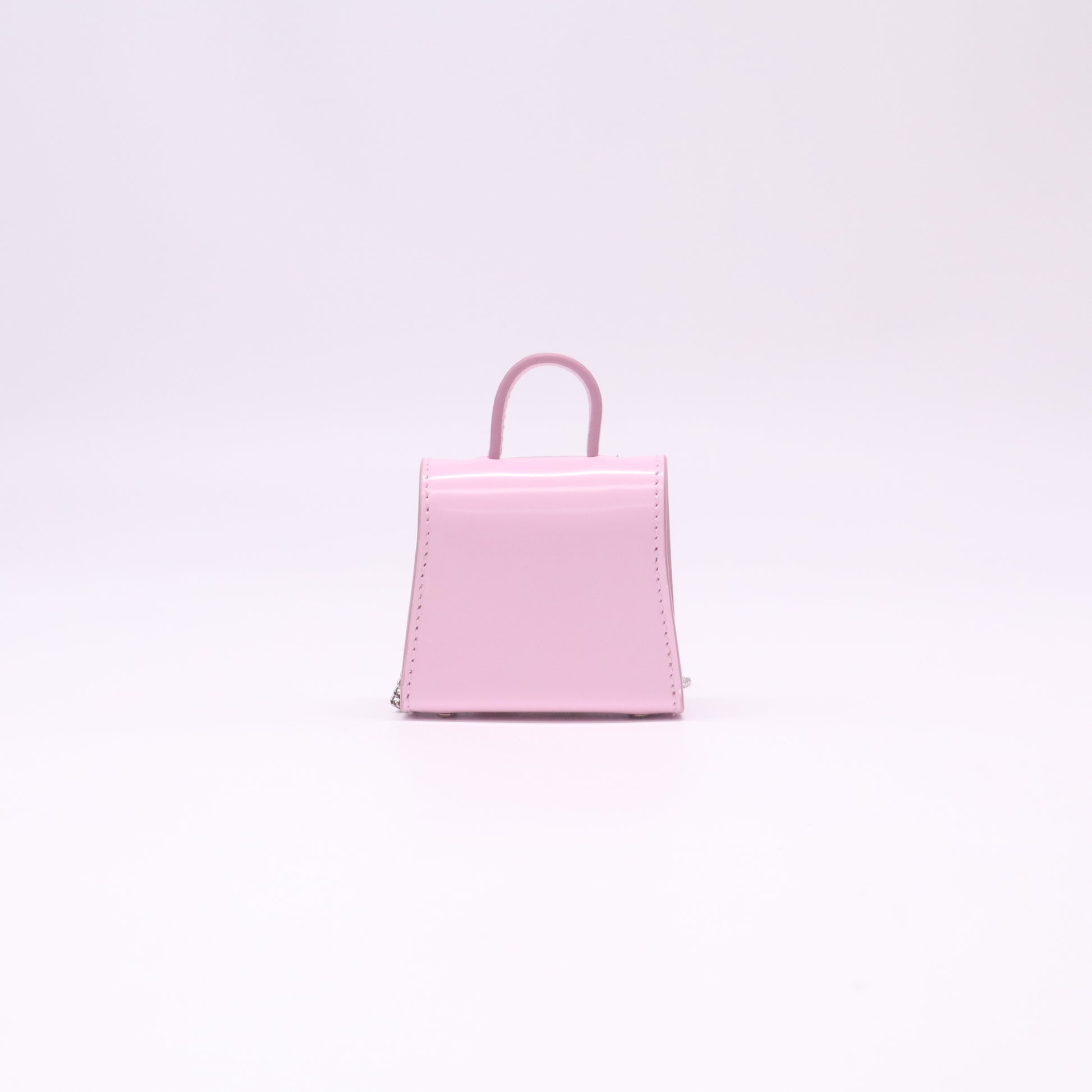 Brushed Calfskin Micro Iconic Top Handle Bag Bubble Gum W22511
