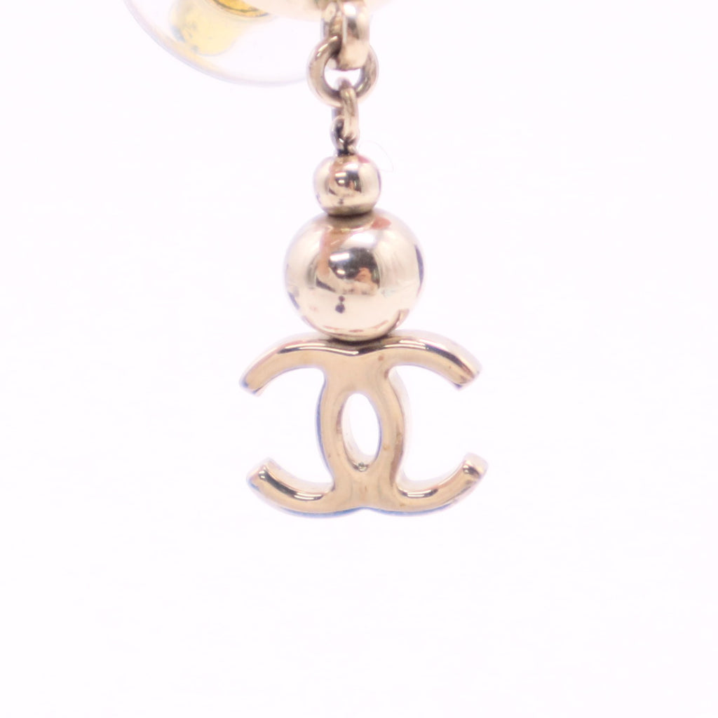 CC Drop Earrings Metal Twins