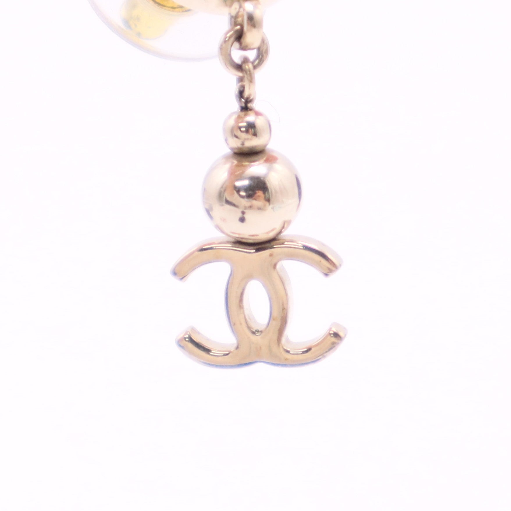 CC Drop Earrings Metal Twins