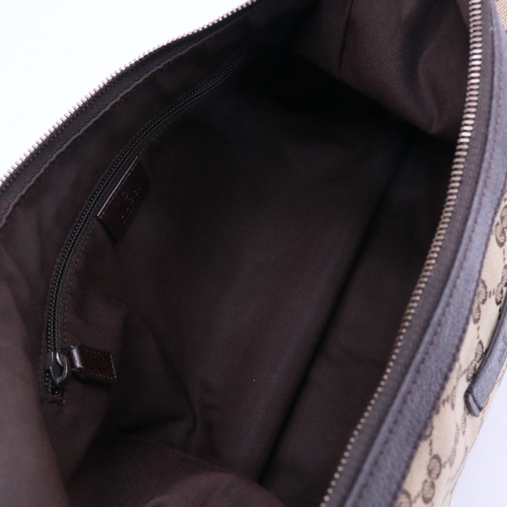 Saddle Zip Messenger Bag GG Canvas Medium